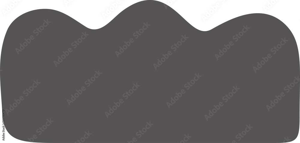 Aufkleber abstract liquid shape. organic flat blob. irregular fluid bubble. random wavy oval spots and curvy e