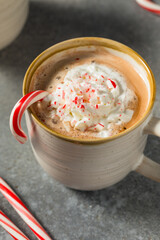 Warm Sweet Holiday Peppermint Hot Chocolate Cocao