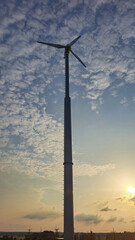 wind turbine at sunset © Pawel Filusz