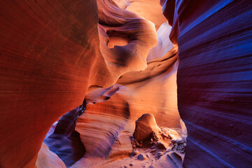 antelope canyon page state . famous place in arizona usa