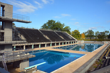 Olympiapark Schwimmstadion Berlin (German: Berlin Olympic Swim Stadium) is an aquatics venue...