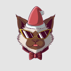 Cute Cat Vector Illustration
