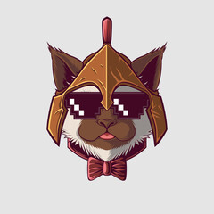 Cute Cat Vector Illustration