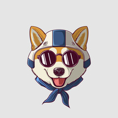 Cute Dog Vector Illustration