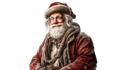 Vintage happy santa claus