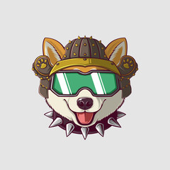 Cute Dog Vector Illustration