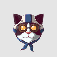 Cute Cat Vector Illustration