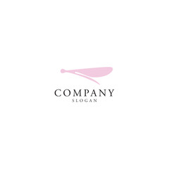 Dragon fly also known as helicopter insect locally, is the fastest flying insect logo design timeless emblem brand identity logotype abstract minimalist monogram typography vector logo