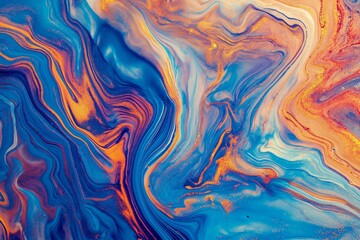 Abstract Elegance in Swirling Colors