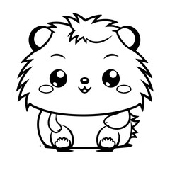 Charming Kawaii Hedgehog Vector Art