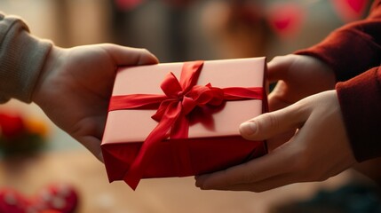 person holding a gift