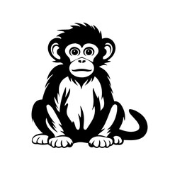 Playful Monkey Vector Illustration