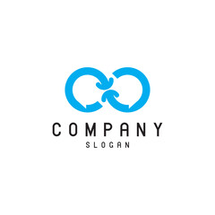 Links communication logo design timeless emblem brand identity logotype abstract minimalist monogram typography vector logo