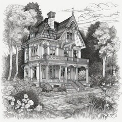 Obraz premium Coloring book page