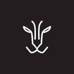 Lion Animal logo design timeless emblem brand identity logotype abstract minimalist monogram typography vector logo