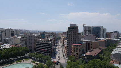 Obraz premium Yerevan city, Armenia, parks, buildings, streets, holiday, walking, summer