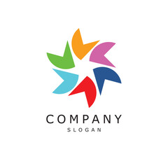 Aero multicolor innovative colorful logo design timeless emblem brand identity logotype abstract minimalist monogram typography vector logo