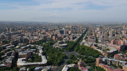 Yerevan city, Armenia, parks, buildings, streets, holiday, walking, summer