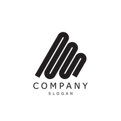 Zigzag line innovative wave signals logo design timeless emblem brand identity logotype abstract minimalist monogram typography vector logo
