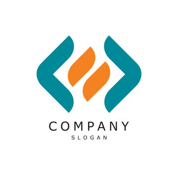 Web developer code logo design timeless emblem brand identity logotype abstract minimalist monogram typography vector logo