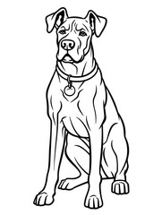 Fototapeta premium Coloring book page