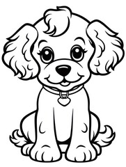 Fototapeta premium Coloring book page