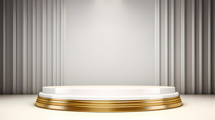3D rendering minimalist background product booth, podium, stage, product commercial photography background, cosmetics booth