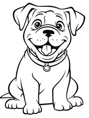 Fototapeta premium Coloring book page