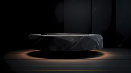 3D rendering minimalist background product booth, podium, stage, product commercial photography background, cosmetics booth