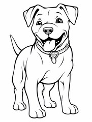 Fototapeta premium Coloring book page