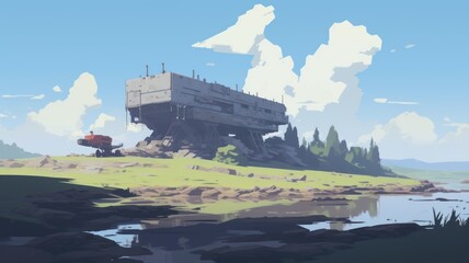 view of the town of kotor. Generative AI
