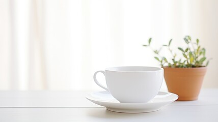 Fototapeta na wymiar cup of coffee. Generative AI