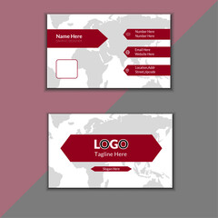 Simple and modern business card template.