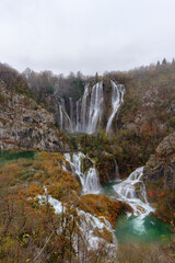 Waterfalls in Plitvice Lakes National Park, Croatia