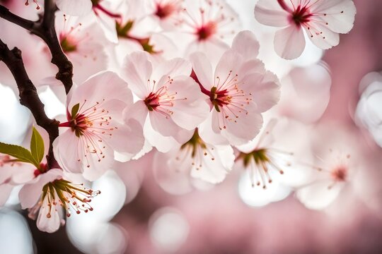 Cherry tree blossom in spring
