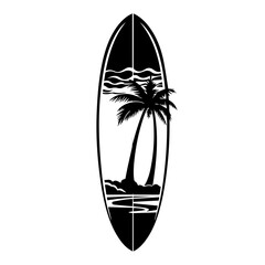 Vibrant Surfing Board Vector