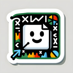 A smiling Excel icon surrounded by cartoon-like figures of charts and formulas, in bright, inviting colors.