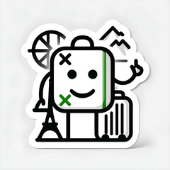 An Excel icon depicted as a world traveler, with landmarks like the Eiffel Tower and Pyramids in the background, representing the global and diverse applications of Excel.