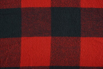 fabric texture - red and black lumberjack shirt