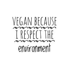 Vegan quote illustration design