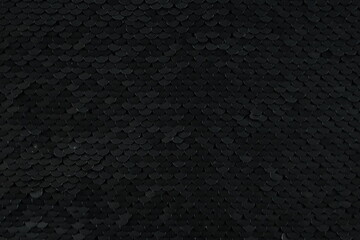 texture - black sequins - obrazy, fototapety, plakaty