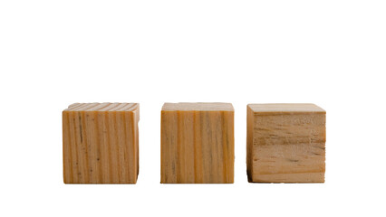 wooden blocks isolated