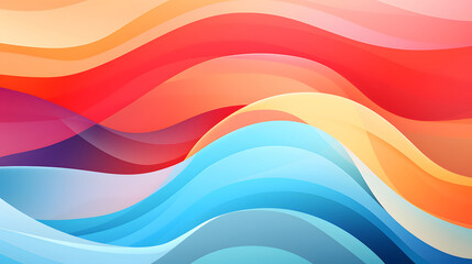 colorful abstract wave background