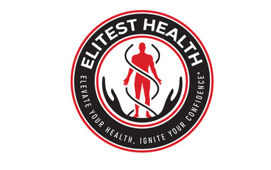 Elite Health Logo, Wellness Excellence Logo, Premium Health Logo, Superior Wellbeing Logo, Optimal Fitness Logo, Prime Wellness Logo, Top-tier Health Logo, Pinnacle Wellbeing Logo, Peak Performance Lo