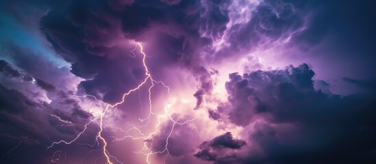 Storm during monsoon season with electrical activity