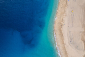 Fototapeta na wymiar Aerial view of Fuerteventura coast 
