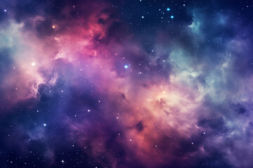 Obraz premium Nebula and galaxies in space