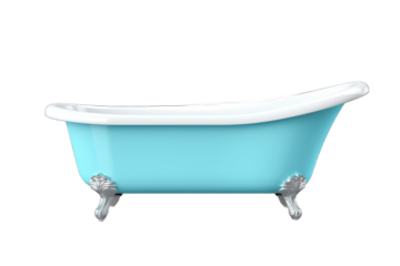 Vintage bathtub isolated on white backgrounds