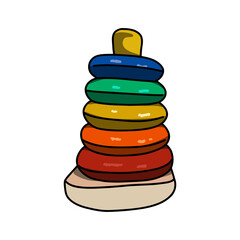 pyramid rings kids toy