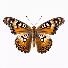 Obraz premium Doe butterfly flying, isolated on white background, AI generator